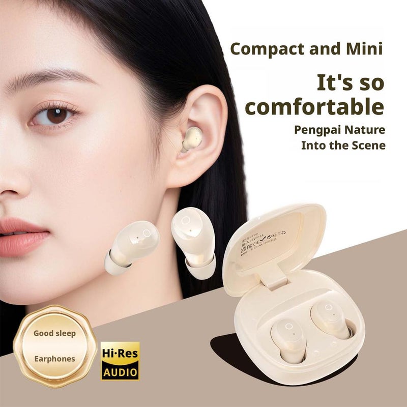 For T20 Invisible Mini Invisible Wireless Bluetooth In Ear Earbuds for Small Ears Canals Women Sleep Earbuds, 5.4 Bluetooth - Image 4